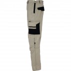 Pantalon d'artisan bicolore beige et noir SELECT WEAR