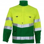 Blouson haute visibilité jaune fluo et vert alpin SELECT WEAR HV