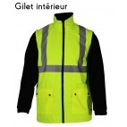 Gilet froid amovible - SONONYL HV DMD FRANCE - haute visibilité jaune fluo et marine