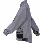 Blouson d'artisan bicolore gris acier et noir SELECT WEAR  - DMD FRANCE