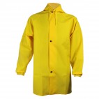 Veste de pluie jaune SONOMIX de DMD FRANCE en polyester enduit polyuréthane et PVC avec capuche