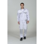 Blouson de peintre blanc et gris acier SELECT WEAR - DMD FRANCE