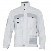 Blouson de peintre blanc et gris acier SELECT WEAR - DMD FRANCE