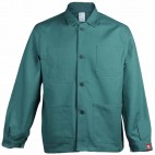 Veste de travail à boutons 100% Coton verte