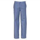 Pantalon de travail gris en coton/polyester 