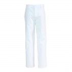 Pantalon de travail blanc en coton/polyester 
