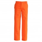 Pantalon de travail orange en coton/polyester 