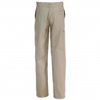 Pantalon de travail beige en coton/polyester 