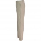Pantalon de travail beige en coton/polyester 