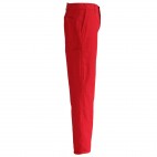 Pantalon de travail rouge en coton/polyester 