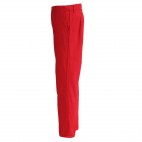 Pantalon de travail rouge en coton/polyester 