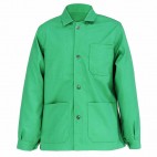 Veste de travail verte alpin à boutons en coton/polyester