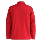 Veste de travail rouge à boutons en coton/polyester