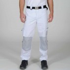 Pantalon de peintre blanc et gris acier SELECT WEAR - DMD FRANCE