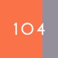 104 Orange Fluo / Gris acier