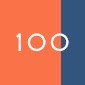 100 Orange Fluo / marine