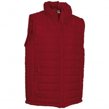 Doudoune rouge sans best sale manche